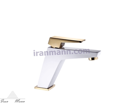 تصویر شیر روشویی مدل ابلیک سفید البرز روز